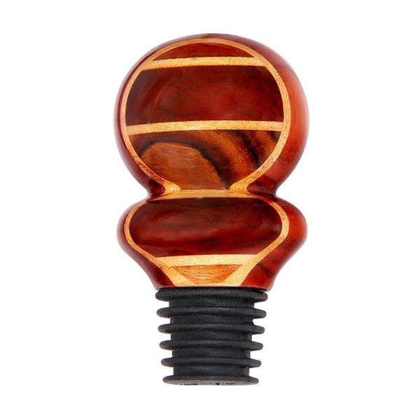 Top Chef Multiwood Round Top All Wood Wine Bottle Stopper - TO2622764
