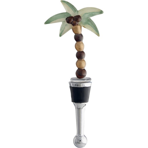 Ls Arts Bottle Stopper - Palm Tree Resin - 5 in. - BS-496