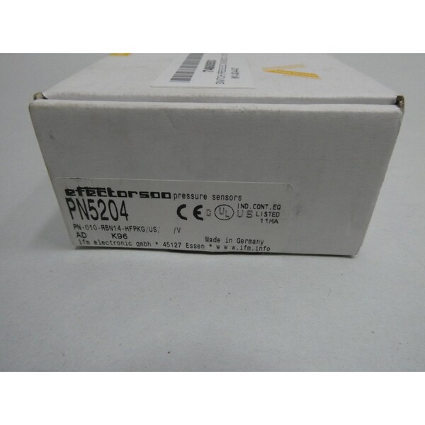 Sensor de presión de 14-145 PSI 18-36V-DC - PN5204 PN-010-RBN14-HFPKG/US/V