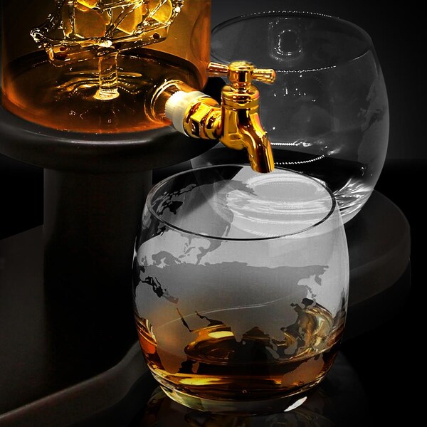 Nutrichef Whiskey & Wine Decanter Set, NCGDS16 - NCGDS16