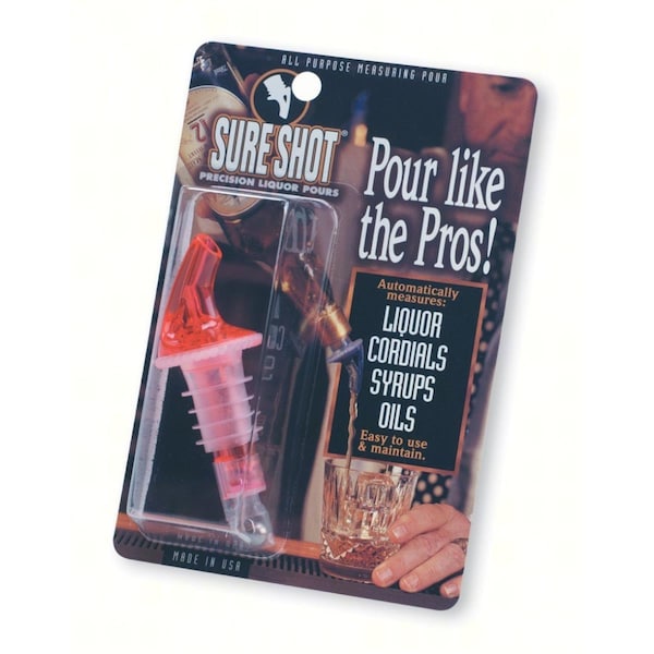 Precision Pours Precision Pours Standard 3 Ball Spout 1 oz. Clear Pour Carded - POUR100CLCARDED
