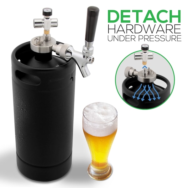 Nutrichef Homebrew Mini Keg Beer Dispenser, PKBRTP110 - PKBRTP110