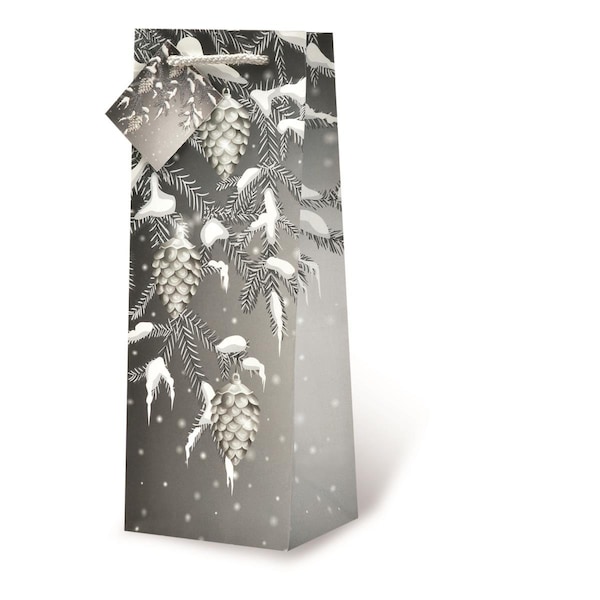 Wrap-Art Snow Cones Printed paper Bag with Plastic Rope Handle - 17612