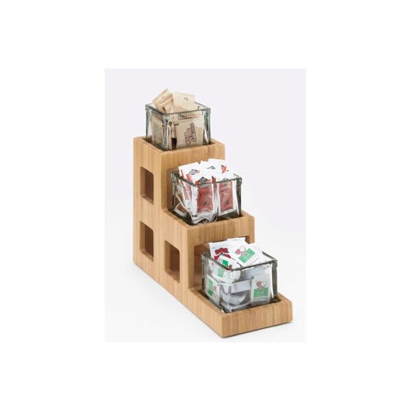 Cal Mil Plastics Cal-Mil Bamboo Jar Display 5"W x 14"D x 13"H - 1486