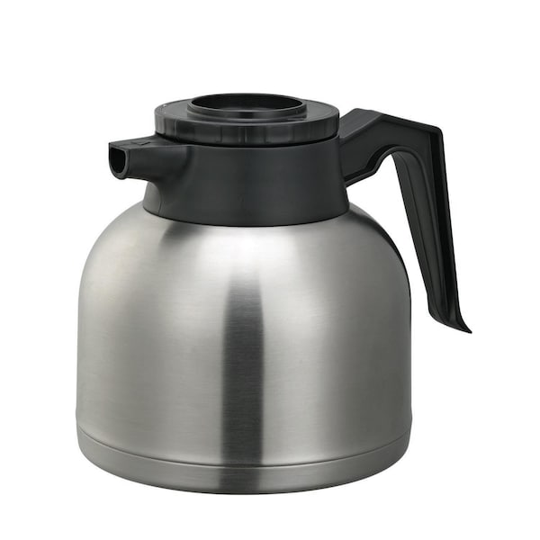 Service Ideas Coffee Decanter, Vacuum Insulated, 1.9 Liter, Stainless Steel - SHS19S