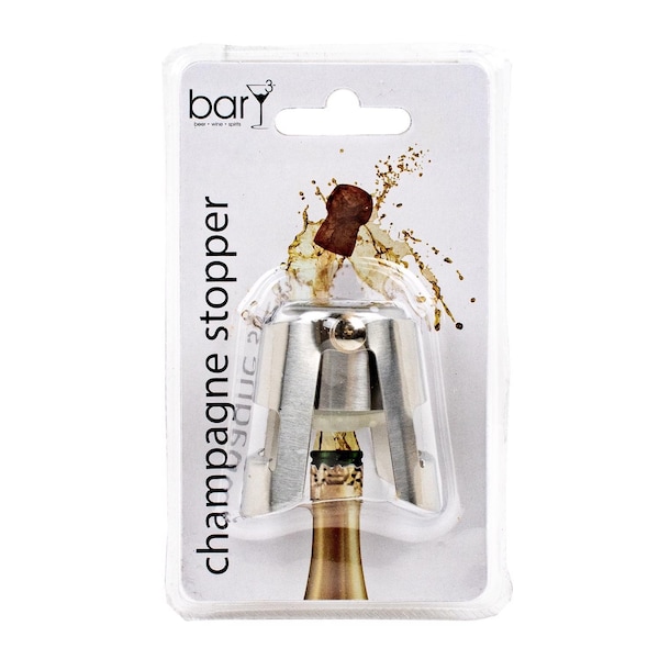Bary3 BarY3 Silver Stainless Steel Bottle Stopper - BAR-0750