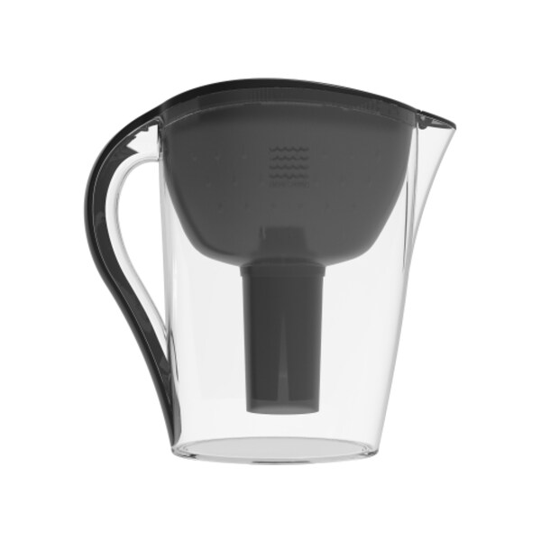 Drinkpod Ultra Premium Alkaline Water Pitcher - 3.5L Pure Healthy Water Ionizer w/3 Alkaline Water Filters - DPPITCHER1XLBLK