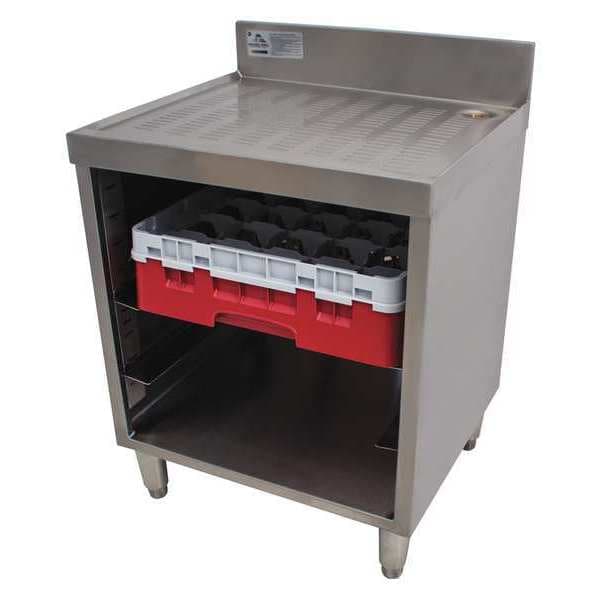 Advance Tabco Glass Rack Storage Unit, 3Tier, Corrugated - CRCR-24-CT-X
