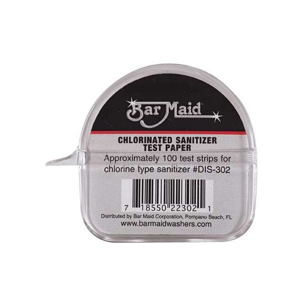 Bar Maid Bar Maid Sani-Maid Paper Chlorinated Sanitizer Test, PK1200 - DIS-302