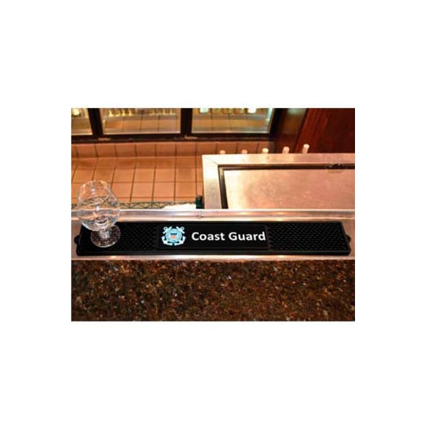 Fanmats FanMats Drink Mat, Military - U.S. Coast Guard, 3-1/4 x 24 x 1 - 15678