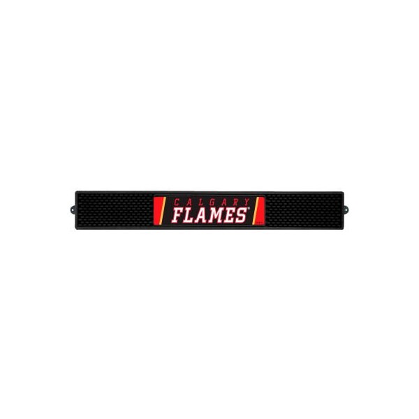 Fanmats FanMats Drink Mat, 17004, NHL - Calgary Flames, 3-1/4"x 24"x 1" - 17004