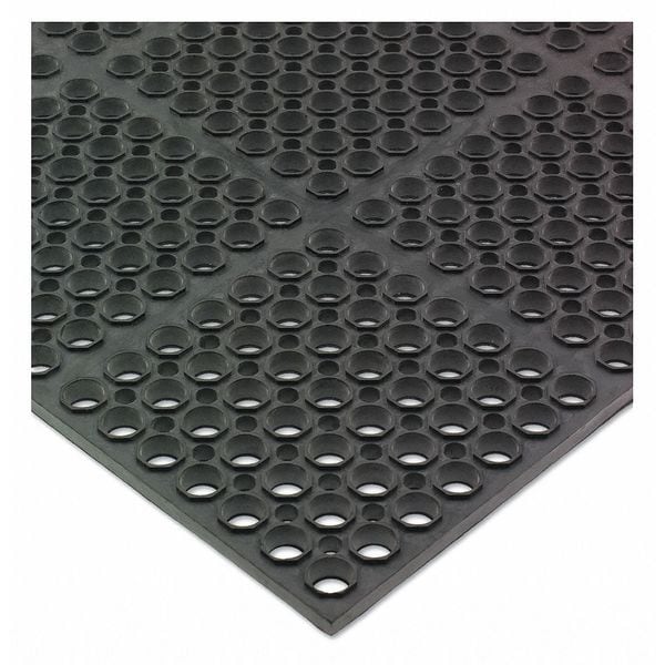 San Jamar Mat, M Duty, Bagged Mat, 36"x60"x3/4", Blk - KM2100B