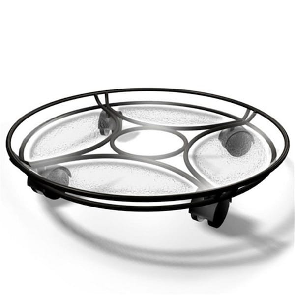 Pipers Pit Delray Saucer Caddy 14-Inches Black - PI2540700