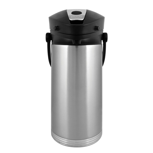 Service Ideas Ergoserv Airpot, Stainless Vacuum Insulation, 3.0 Liter, Brushed - 10-00189-000