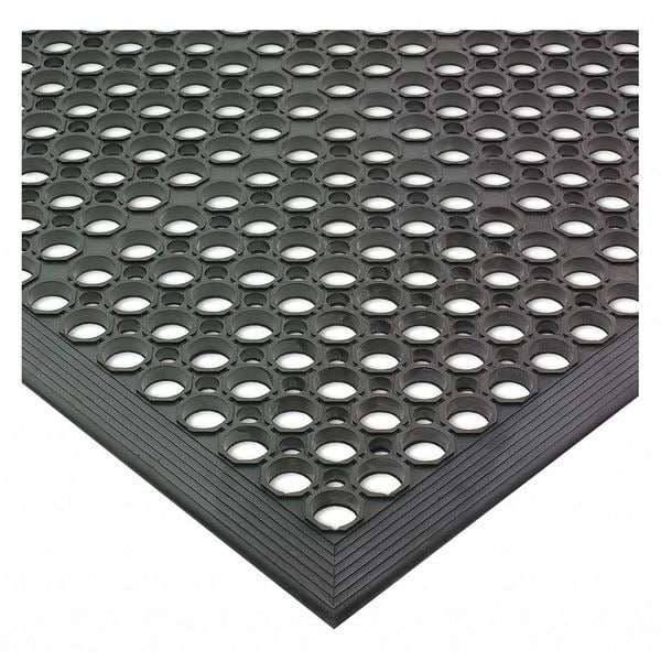 San Jamar Bagged Mat, Light Duty, 36"x60"x1/2", Blk - KM1100B