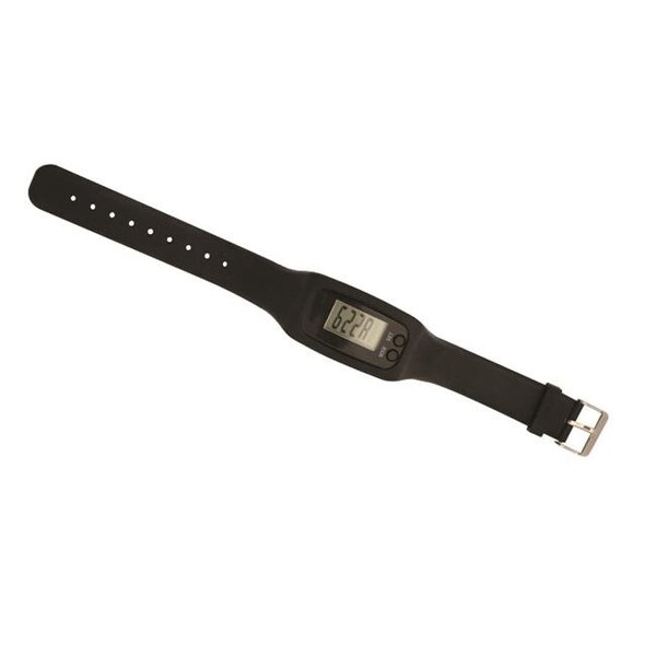 Debco Debco PD9056 Wrist Saunter Pedometer Watch - Black  - 12 Pack - PD9056