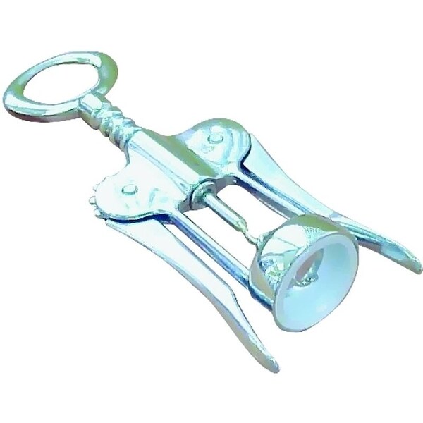 Norpro Cork Puller, 7 in L, 2 in W, 1-1/4 in H, Steel, Chrome - FG2