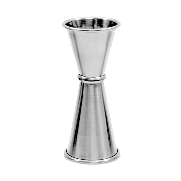 Tablecraft Japanese Style Jigger, Brsh SS, 1OZ/1.5OZ - JJ1205
