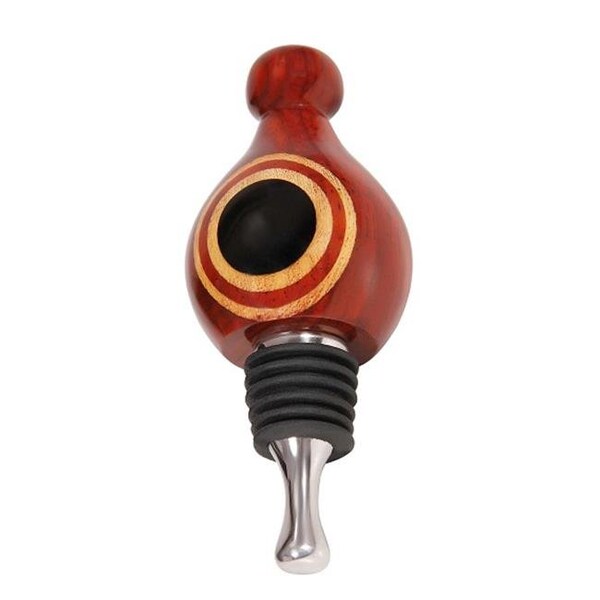 Vinostrumenti VinoStrumenti VSWSM8 Ebony Eye Tear Drop Stainless Steel Wine Bottle Stopper - VSWSM8