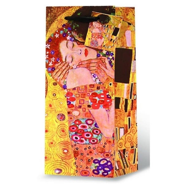 Wrap-Art Klimt The Kiss Wine Bottle Gift Bag - 17961