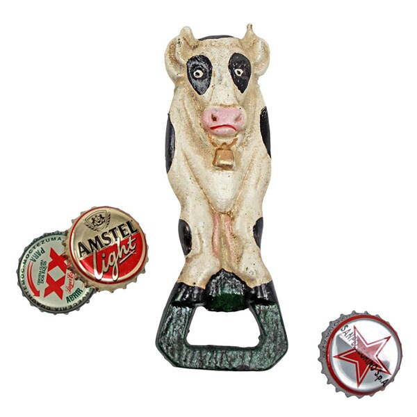 Design Toscano Moo Likes the Brew: Cow Cast Iron Bottle Opener - SP407