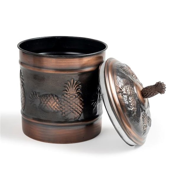 Nusteel Nusteel TG-590AC-4 4 qt. Pineapple Antique Copper Canister - TG-590AC-4