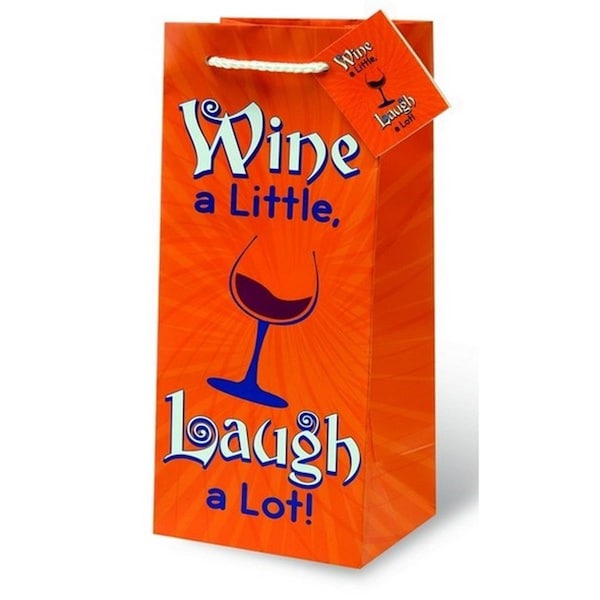 Wrap-Art Wine A Little Wine Bottle Gift Bag - 17768