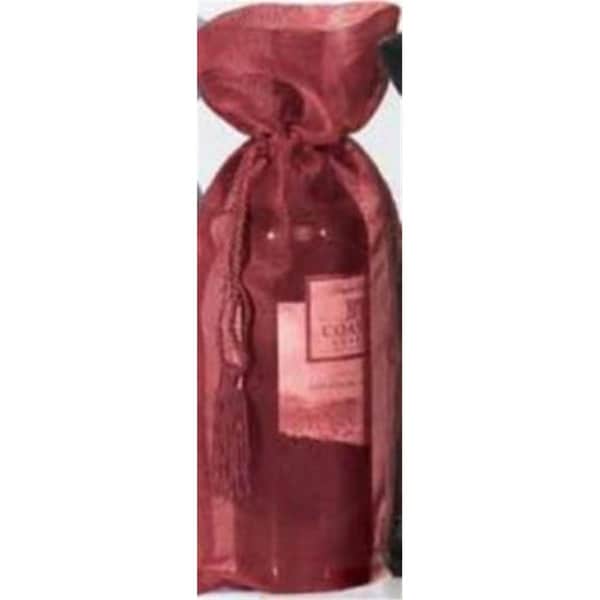 Joann Marrie Designs Sheer Metallic Wine Bag Burgundy - IBT6X15BU
