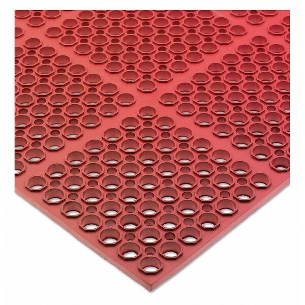 San Jamar Mat, M Duty, Bagged Mat, 36"x60"x3/4", Red - KM2200B