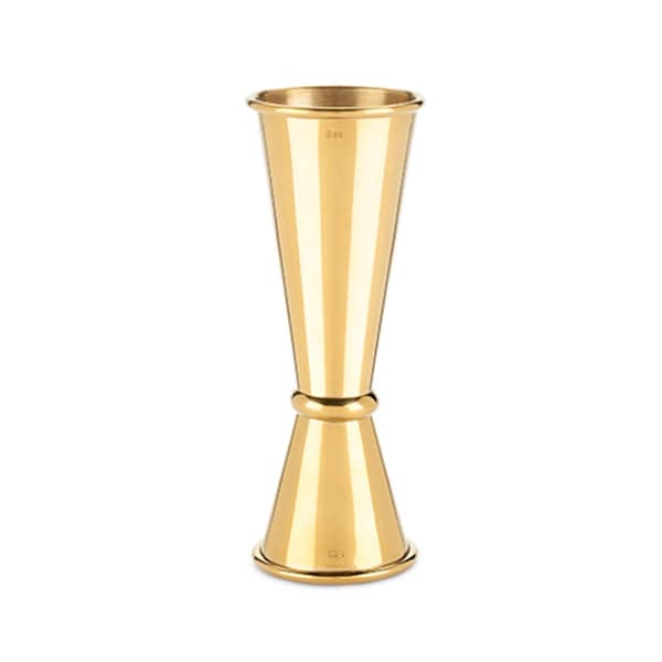 Viski Belmont Large Japanese Style Gold Makoto Jigger - 4889