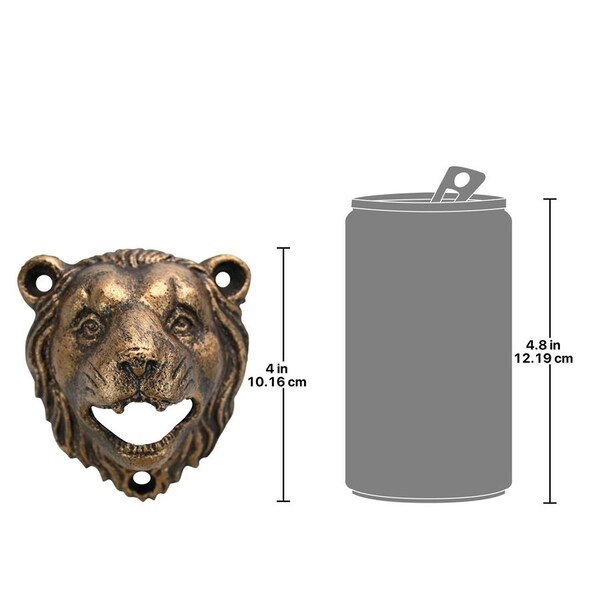 Design Toscano Growling Lion Cast Iron Bottle Opener - SP2956