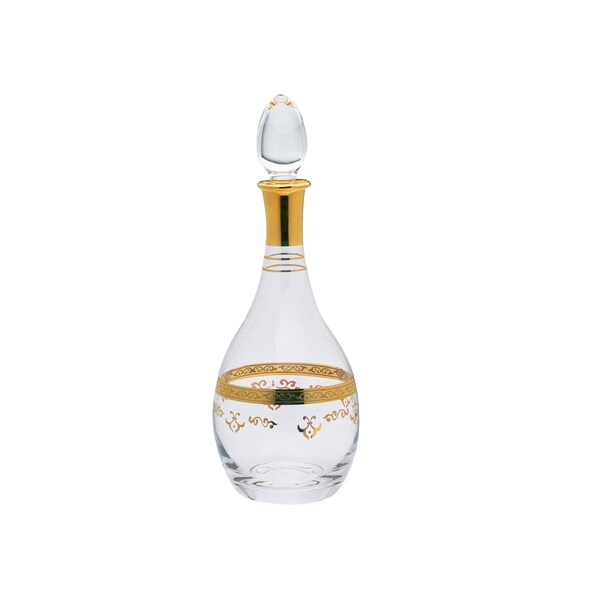 Classic Touch Decor Classic Touch  Liquor Bottle with Rich Gold Design - CLBG695