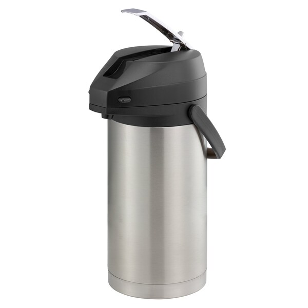 Service Ideas Color Me SVAC, Vacuum Insulated Airpot, Stainless Vacuum, 3.7 Liter, Brushed - CTAL37BL