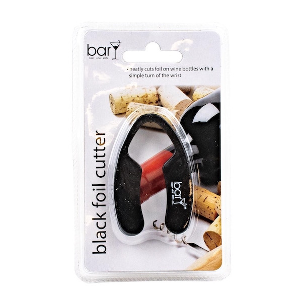 Bary3 BarY3 Black Plastic/Stainless Steel Foil Cutter - BAR-0748