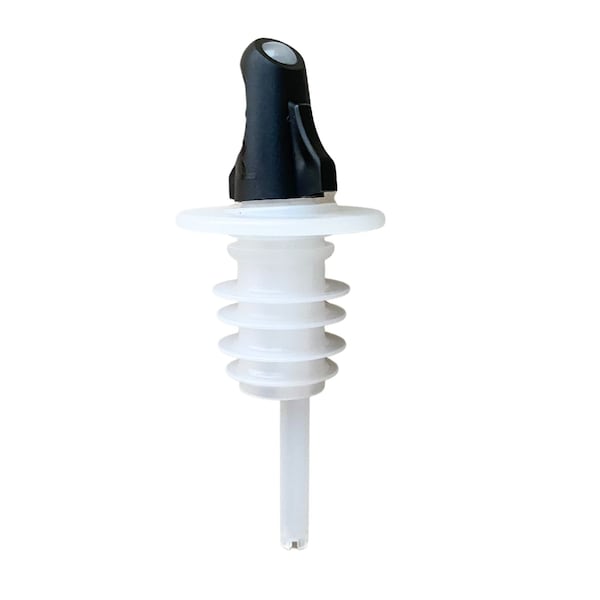 Pouro Liquor and Spirits Bottle Pourer Twist to Open and Pour, Twist to Close and Store, Black, 3PK - 2689