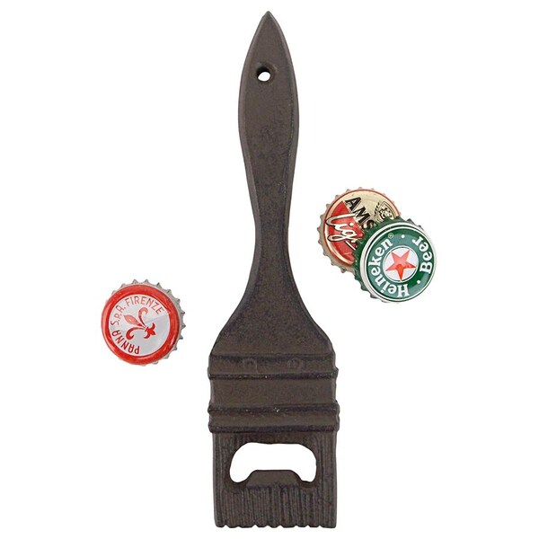Design Toscano Paint the Town Red Paint Brush Cast Iron Bottle Opener - QH17814