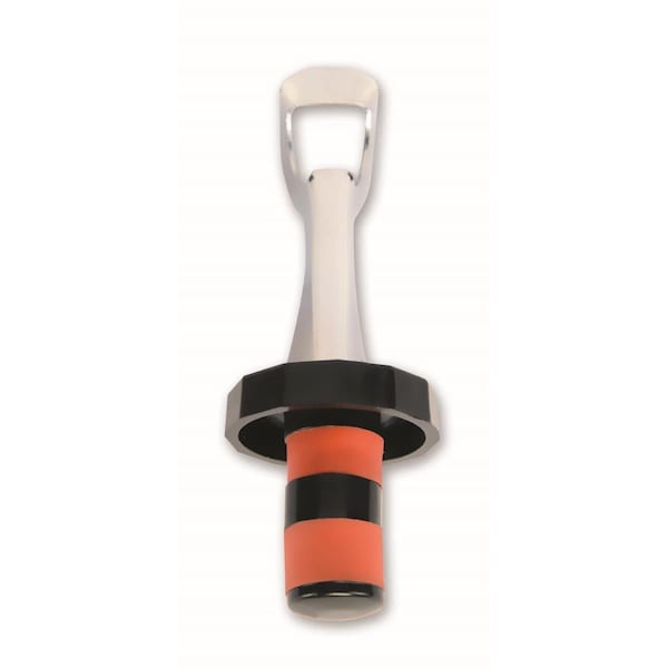 Wrap-Art Flip Top Stopper - Stainless Steel Plastic &amp; Silicone - 26691