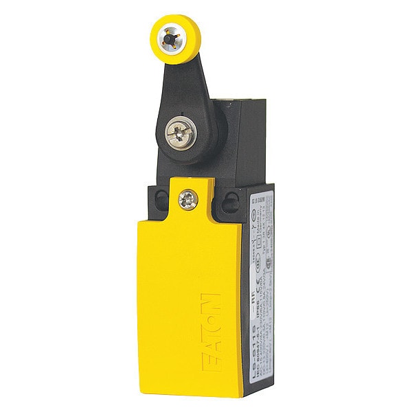 Interruptor de límite Eaton, palanca rodante, rotativo, 1NC/1NO, 6A @ 250V AC, ubicación del actuador: lateral - LSM-11S-RL