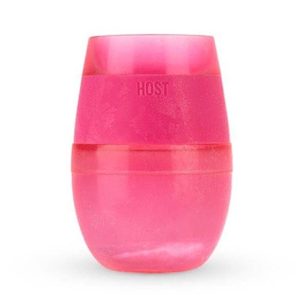 Host HOST 7420 Wine Freeze Cooling Cup; Translucent Magenta Pink - 7420