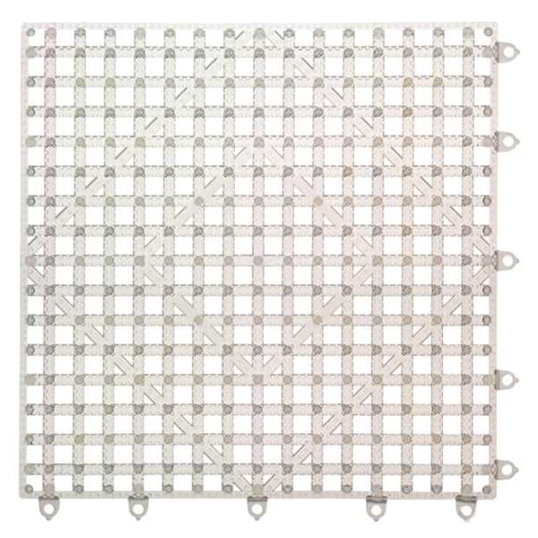 San Jamar Bar Mat, 12"L x 12"W x 1/2"H, Plastic Clear - VM5280CL