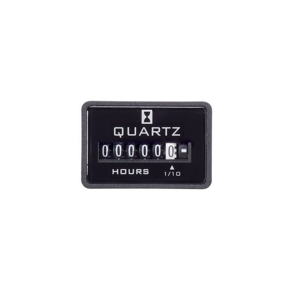 Contador de horas Trumeter, DC, 2 orificios, empotrado, polímero - 732-0002
