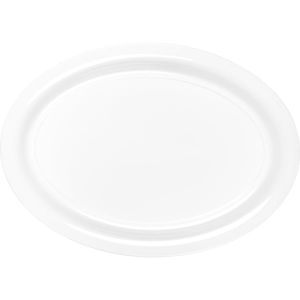 Carlisle Foodservice Catering Platter, 21"x15", Wht, PK6 - 4384002