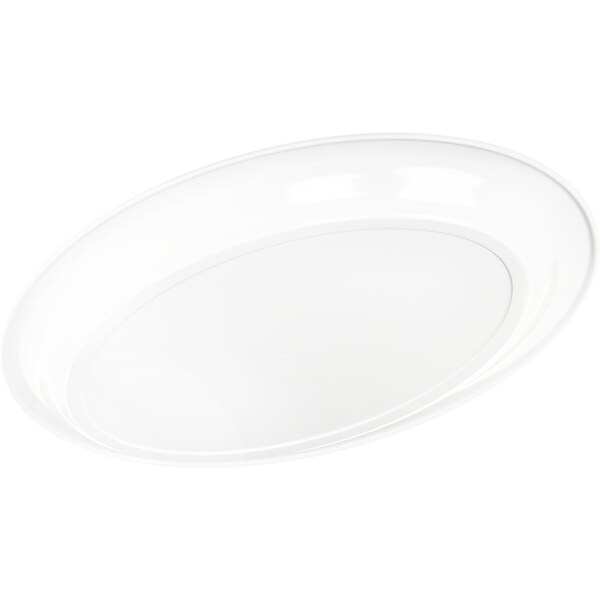 Carlisle Foodservice Catering Platter, 21"x15", Wht, PK6 - 4384002