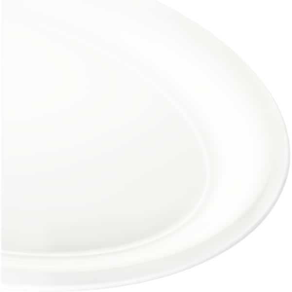 Carlisle Foodservice Catering Platter, 21"x15", Wht, PK6 - 4384002
