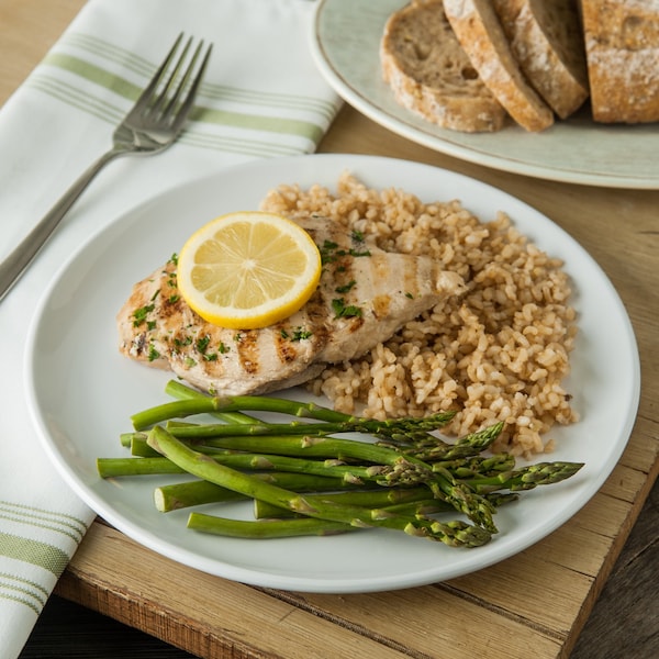 Carlisle Foodservice Melamine Dinner Plate, 10", Wht, PK48 - 4380102