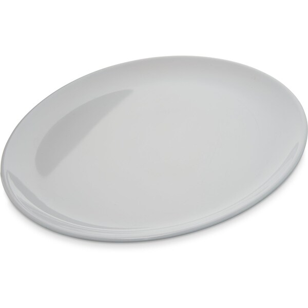 Carlisle Foodservice Melamine Dinner Plate, 10", Wht, PK48 - 4380102