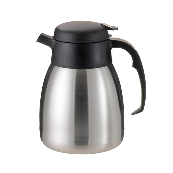Service Ideas SteelVac Carafe, Vacuum Insulated, 1.2 Liter, Brushed Stainless - FVPC12