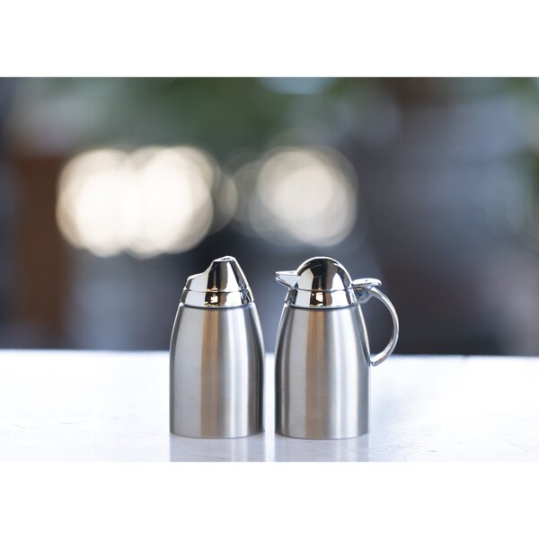 Service Ideas Cream & Sugar Set, 8 oz. each, Stainless Steel - SSC85