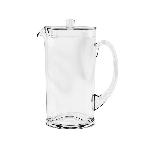 Tarhong 78 oz Cordoba Pitcher with Lid - Clear - PCOPI777PCC