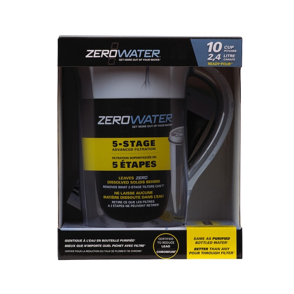 Zerowater ZeroWater 10 cups Blue Water Filtration Pitcher - ZR-0810-4N
